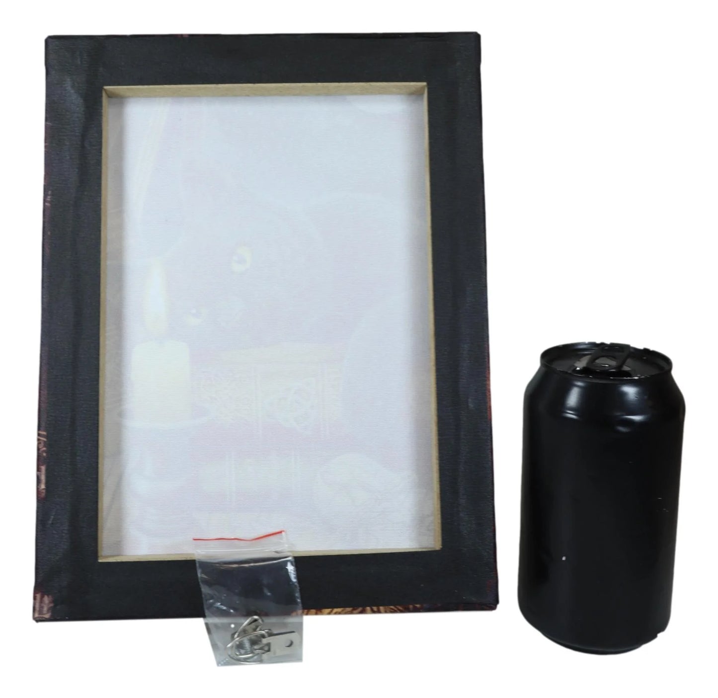 Witching Hour Black Cat by Candle and Spellbooks Wood Framed Canvas Wall Decor