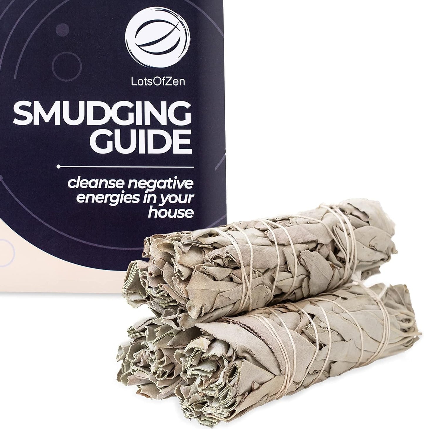 Premium California White Sage Smudge Sticks 4 Inch (10 Pack) — White Sage Smudge Kit for Home Cleansing, Meditation, Yoga, Energy Healing — Grown and Packaged in the USA
